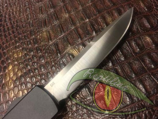 Складной нож Steelclaw MIC02B выкидной фронтального выброса c клинком из стали D2, рукоять алюминий