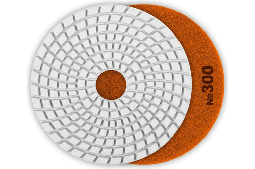 Алмазный гибкий шлифовальный круг для мокрого шлифования ЗУБР 125 мм, №300 29867-300