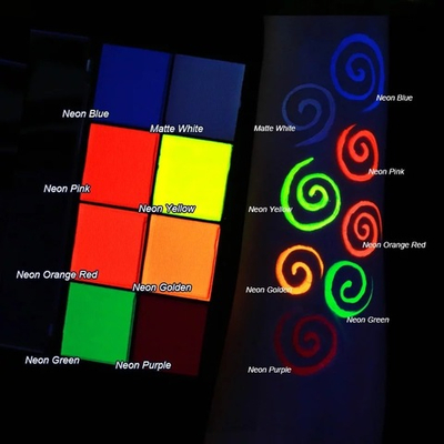 Набор аквагрима LENA PANTERA неоновый 8 цветов по 5 гр