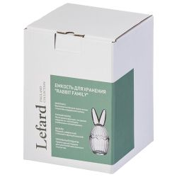ЕМКОСТЬ ДЛЯ ХРАНЕНИЯ "RABBIT FAMILY" 300 МЛ/10,2*10,2*21,2 СМ