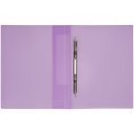Папка с пружинным cкоросшивателем Стамм Кристалл, 700мкм, корешок 17мм, фиолетовая