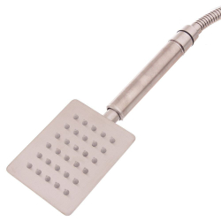 Лейка для душа, нерж сталь, со стойкой и шлангом, Frap, F8017