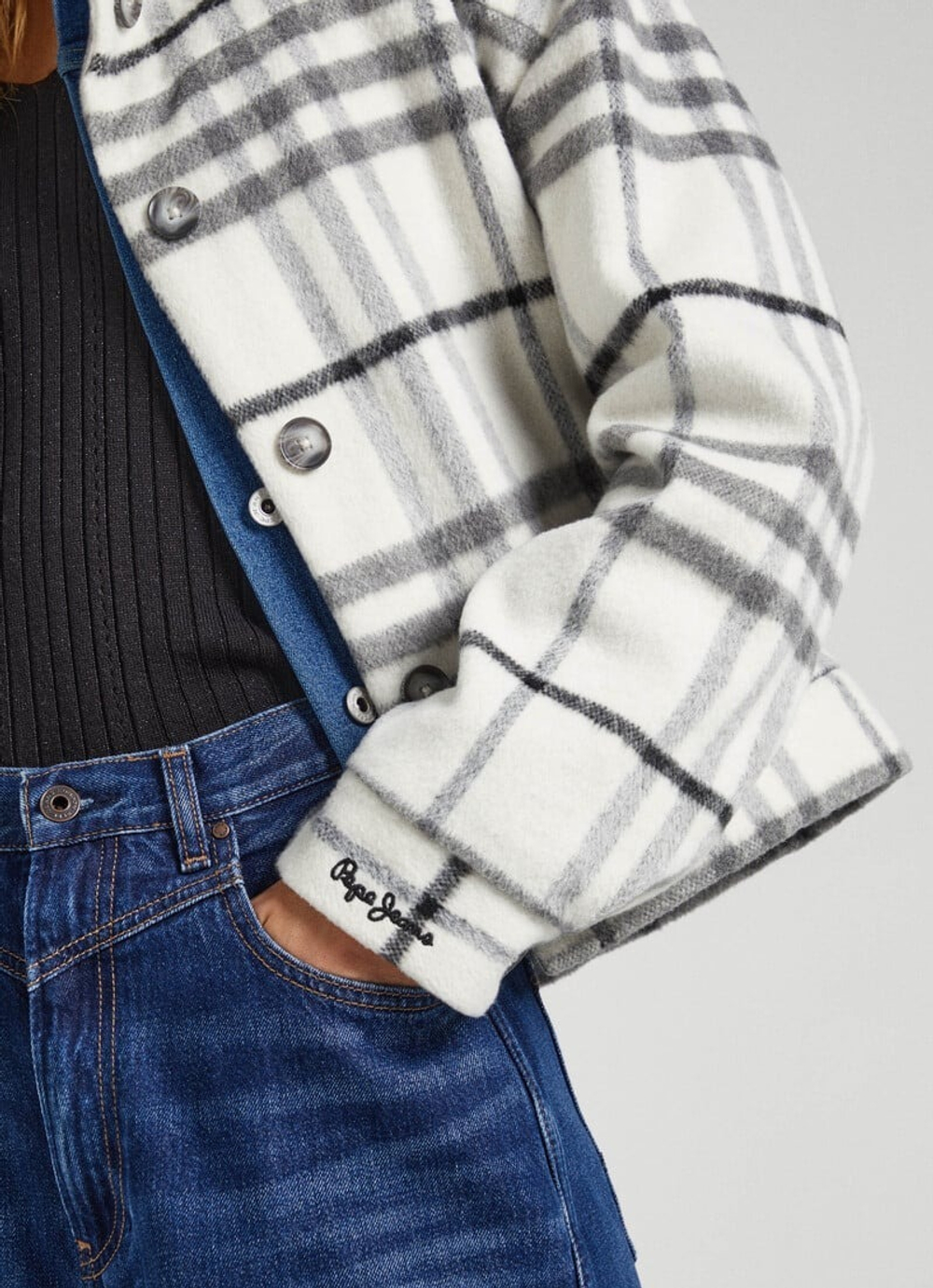 Куртка утепленная женская PEPE JEANS GEOMETRIC PRINT PUFFER JACKET