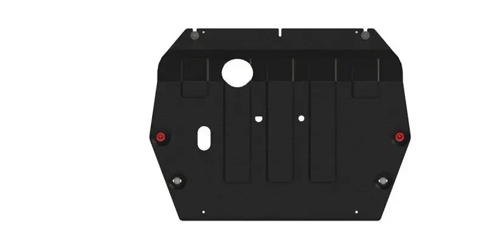 Защита картера двигателя, КПП (2 мм, сталь) для JAC J7 2021- (V = 1.5T MT; 1.5T CVT) Sheriff.28.4853