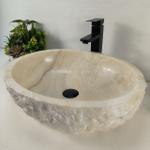 Раковина из оникса Erozy White EO-64365 52*42*15 0213
