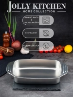 Противень Jolly Kitchen с ручками 33x19x5,5, нержавеющая сталь 0,8мм