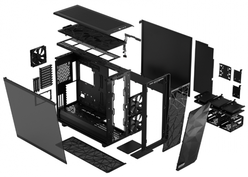 Корпус Fractal Design Meshify 2 XL Light TG Black (FD-C-MES2X-02)