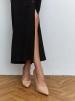 Юбка длинная на пуговицах