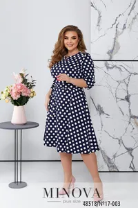 Платье 17-003-Синий горох Minova
