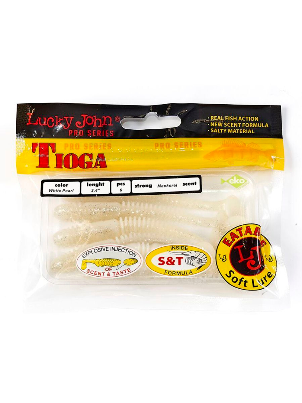 Виброхвосты съедобные LJ Pro Series TIOGA 3.9in (10.00)/T18 5 шт. в упак.