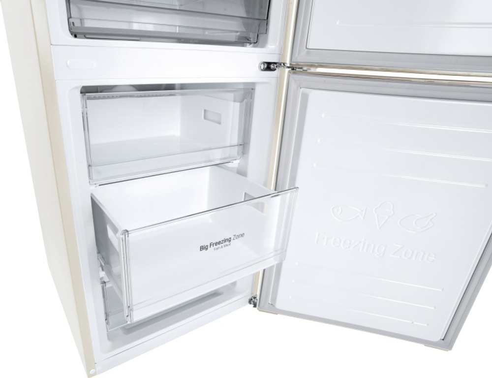 Холодильник LG GC-B459MEWM бежевый