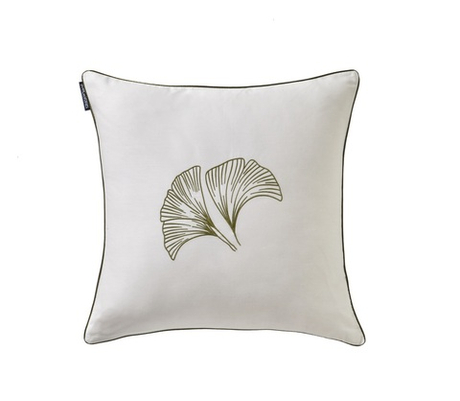 Подушка декоративная GINGKO OLIVE 45 х 45, 100% хлопок, начинка полиэстер Blanc des Vosges 45 x 45 Зеленый