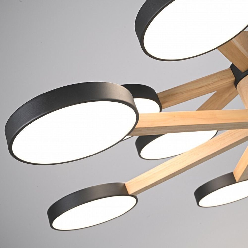 Люстра на штанге Imperiumloft TURNA Black TURNA-DBL01