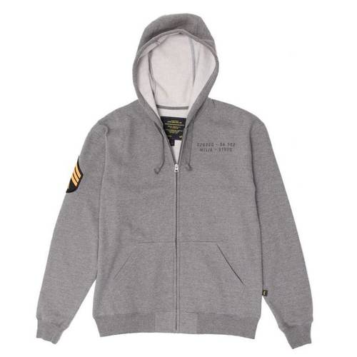 Толстовка Hutton Alpha Industries (серая - h.grey)
