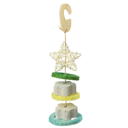 TRIOL Игрушка для птиц "Звезда с дольками", 175/230*d60 мм