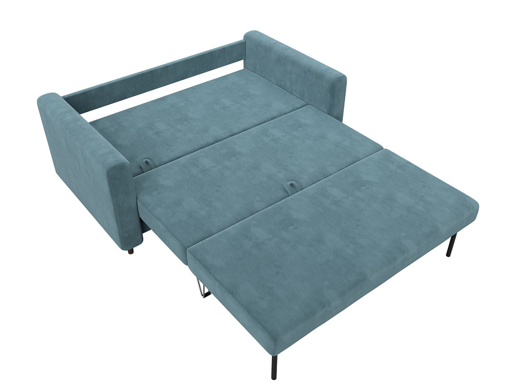 Диван прямой Лига-070 ВЕЛЮР SEVEN 113 бирюзовый