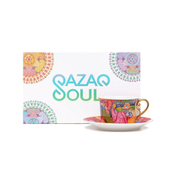 Чайный набор QAZAQ SOUL Дастархан красный