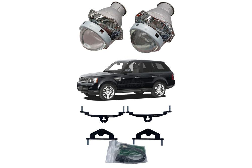 Готовый комплект для замены штатных линз Valeo 2 c AFS Range Rover Sport I рестайлинг 2009-2013