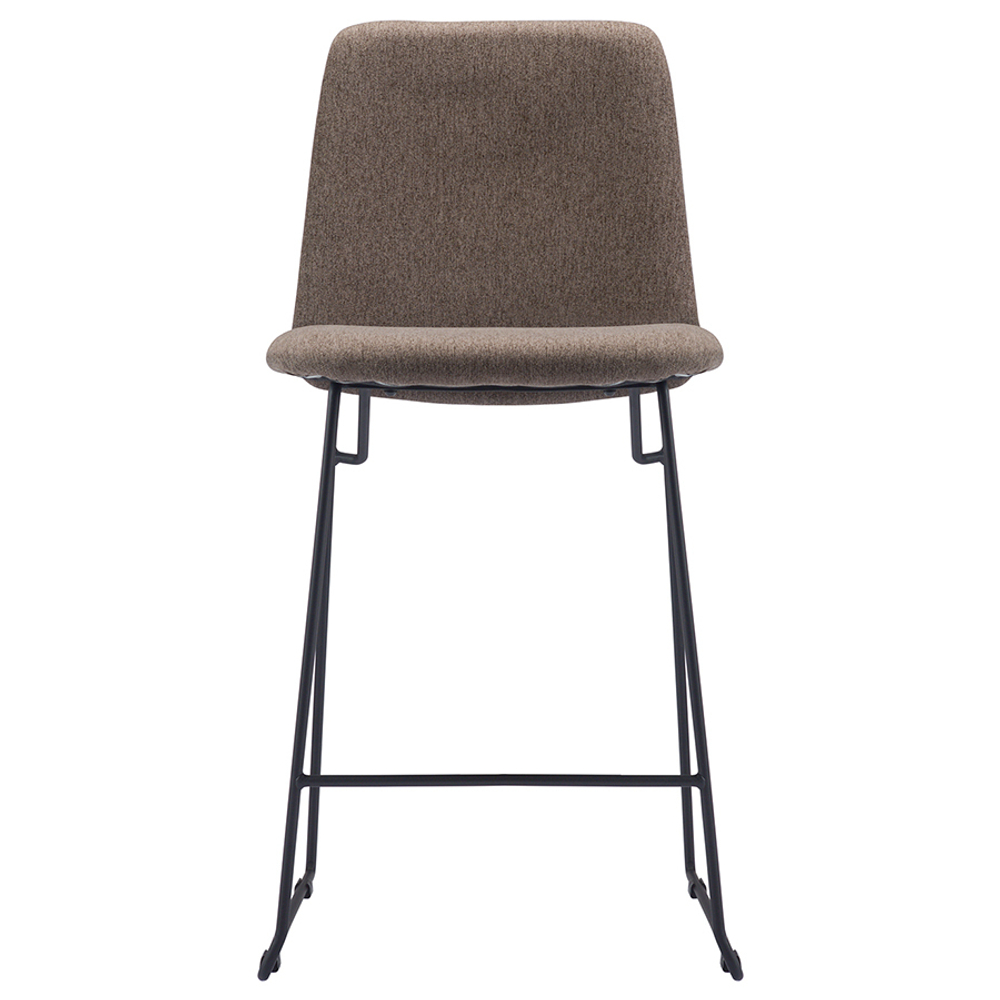 Стул полубарный niels, рогожка, темно-коричневый