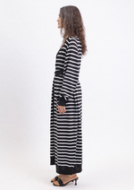 Кардиган удлиненный в полоску