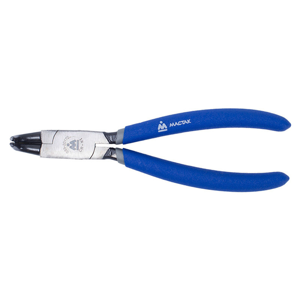 МАСТАК (033-20170H) Съемник для стопорных колец 170 мм, загнутые губки, сжатие