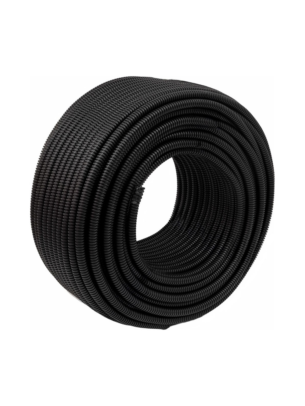 Гофрированная труба ПНД Gigant лёгкая черная D16 с зондом, стойкая к УФ 100м 20116-100GI