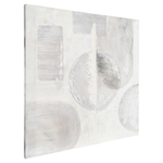 Панно декоративное с ручной росписью by feel, 100х100 см, черно-белое