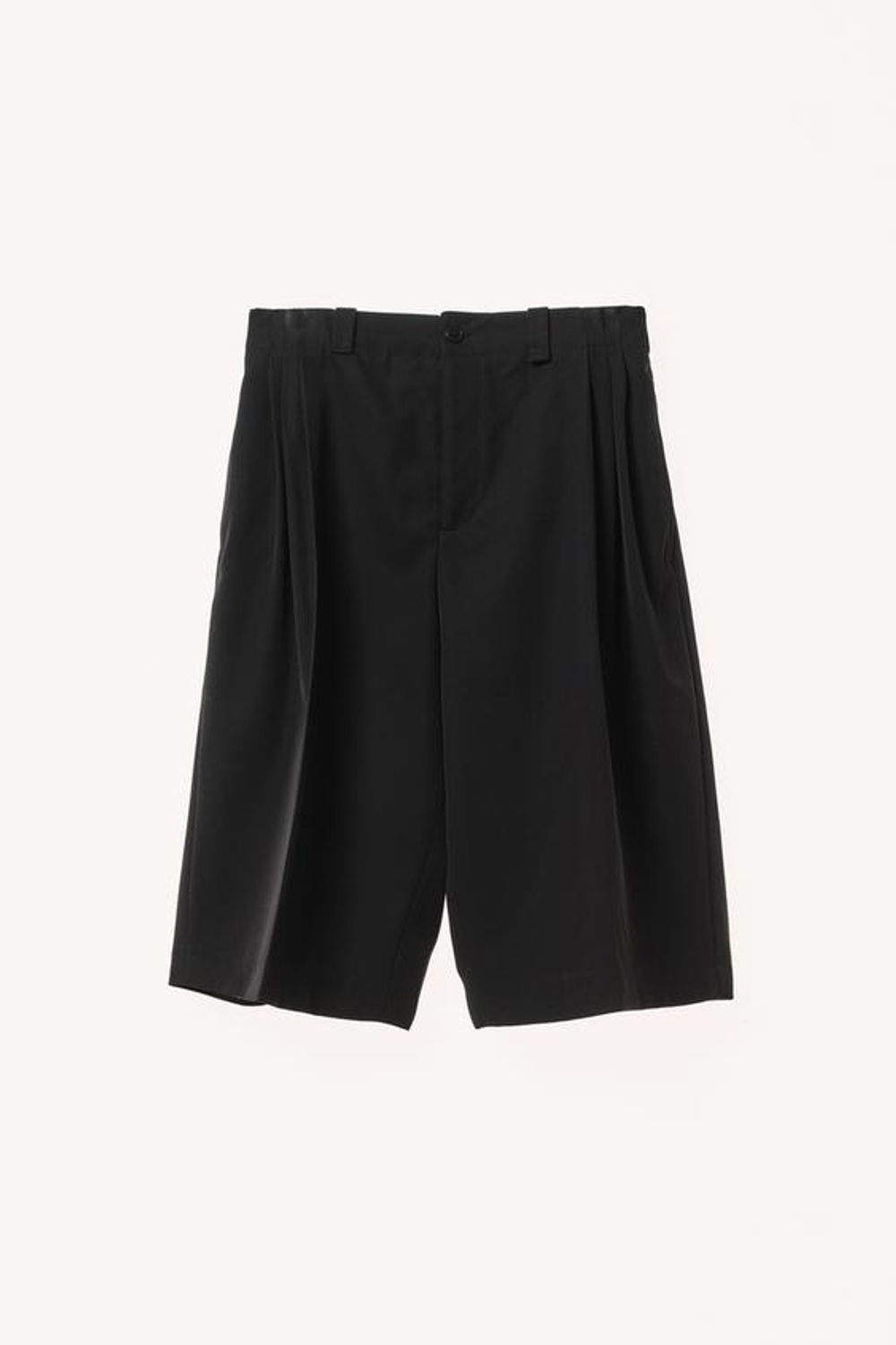 ZARA X WILLY CHAVARRIA ШОРТЫ-БЕРМУДЫ В СКЛАДКУ ИЗ 100% ШЕРСТИ, ЧЕРНЫЙ