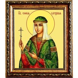 София Слуцкая Праведная. Икона на холсте.