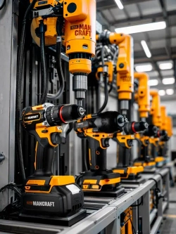 Гайковерт аккумуляторный ударный MANCRAFT бесщеточный 24В, 5500 об/мин, 1800 Hm, кейс, 2 акб