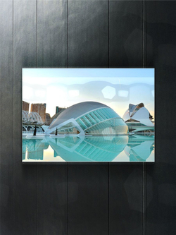 Фото на стекле "Город искусств и наук" Декор для дома, подарок