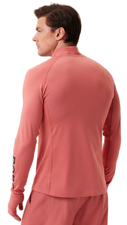 Мужская теннисная кофта Björn Borg Borg Midlayer Half Zip - faded rose