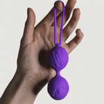 Вагинальные шарики Geisha Lastic Balls фиолетовые от Adrien Lastic (размер S)