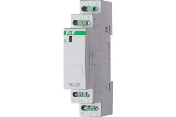 Реле промежуточное Евроавтоматика F&amp;F РК-3Р 24V 3*8А DIN 27203