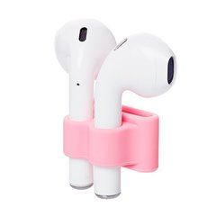 Силиконовый держатель на руку, ремешок часов, сумку или на шею для Airpods (Розовый)