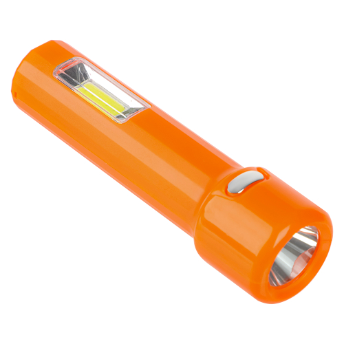 Фонарь ручной тм ЕРМАК, 400 мАч, 107х30 мм, 4 режима, LED СОВ, USB, пластик