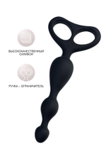 Анальная втулка Popo Aquilae черная 18 см