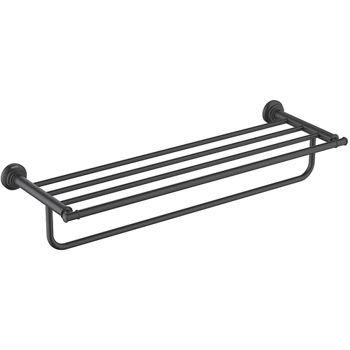 Полка для полотенец Aquatek Классик AQ4515MB Черная матовая