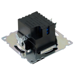 Розетка 2-местная USB + type C (механизм), STEKKER GLS10-7116-05, 250B, 3А, серия Катрин, черный 50055