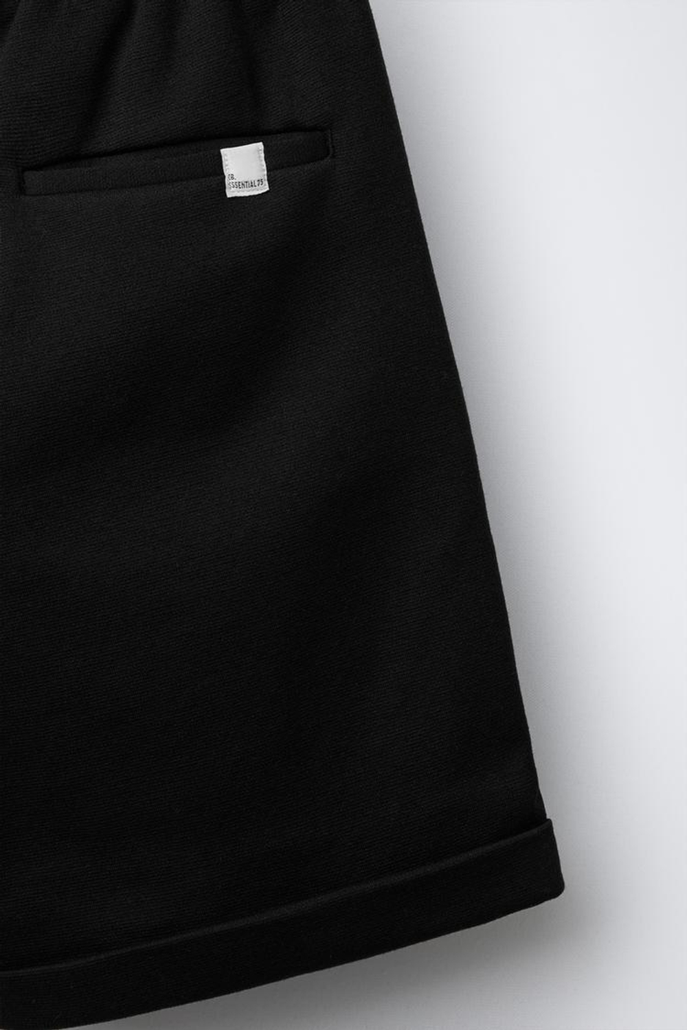 ZARA КОМФОРТНЫЕ ШОРТЫ-БЕРМУДЫ, ЧЕРНЫЙ