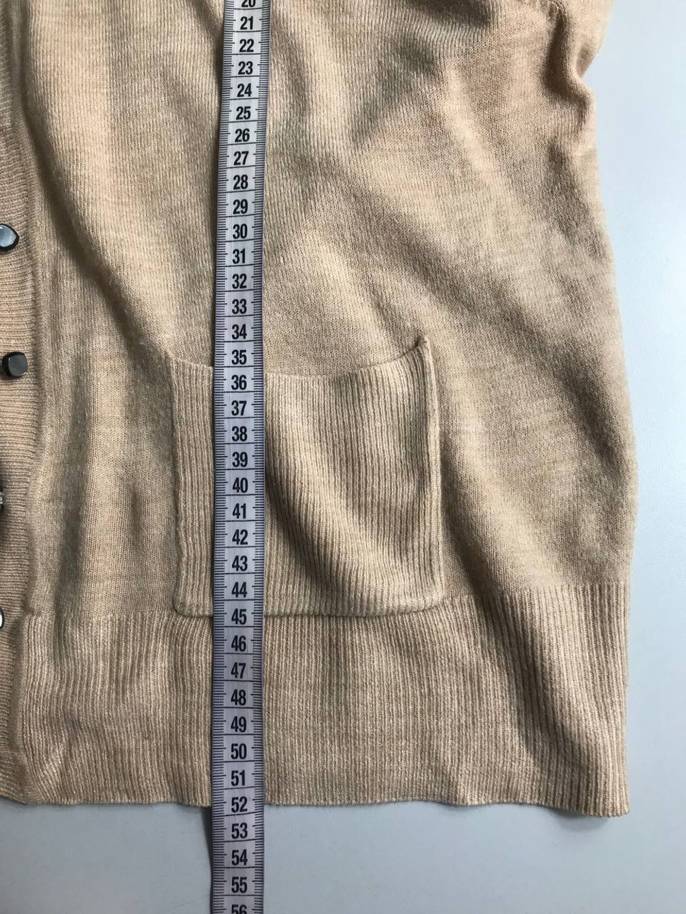 Кардиган Marks&Spencer в классическом исполнении, маркировка 18, визуально на 52 размер