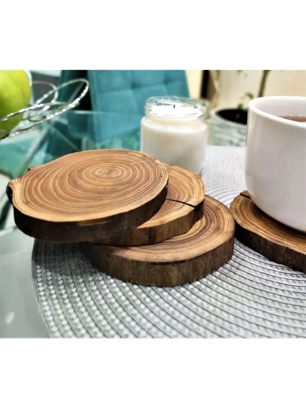 Подставка под горячее из вяза. 10 см