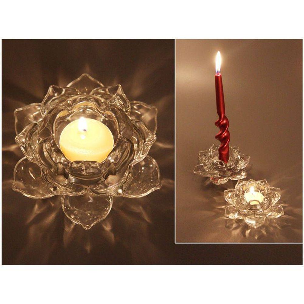 ПОДСВЕЧНИК "ЛОТОС" 12*12*5 СМ. КОЛЛЕКЦИЯ "MUZA" (КОР=24ШТ.)