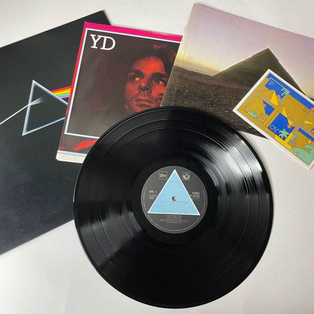 Винтажная виниловая пластинка LP Pink Floyd The Dark Side Of The Moon (Japan 1973) (No Obi) (Буклет, Плакат, Открытка) 1 Пресс