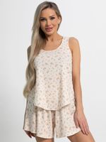 Костюм домашний с шортами Мила (бежево-розовый) К15214-1М LT Collection