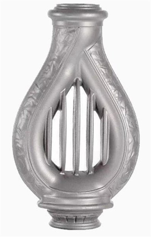 Дымоход Конвектор «Лира» D115/130 серый для печи Бахта