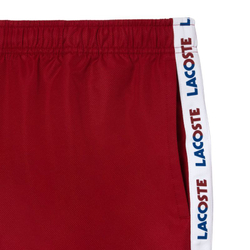Мужские теннисные шорты Lacoste Sportsuit Logo Stripe Tennis Shorts - bordeaux/navy blue