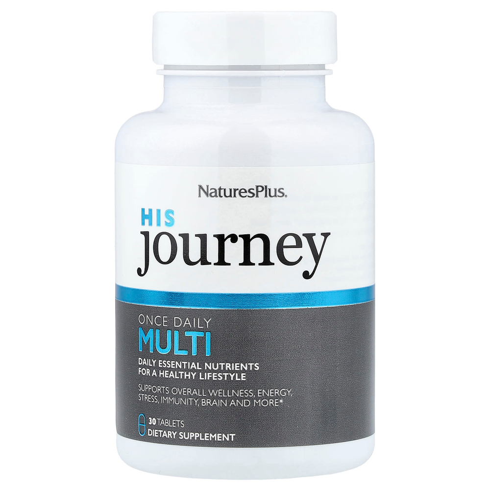 NaturesPlus, His Journey, Once Daily Multi, 30 таблеток