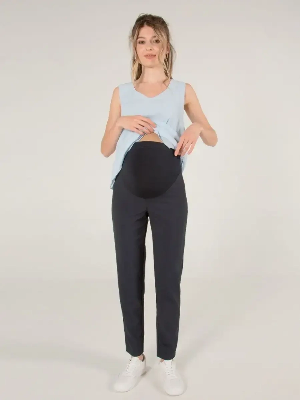 Брюки укороченные 7/8 для беременных 3347