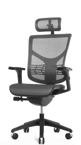 Кресло Expert VISTA VSM01 (сетка серая / каркас черн)